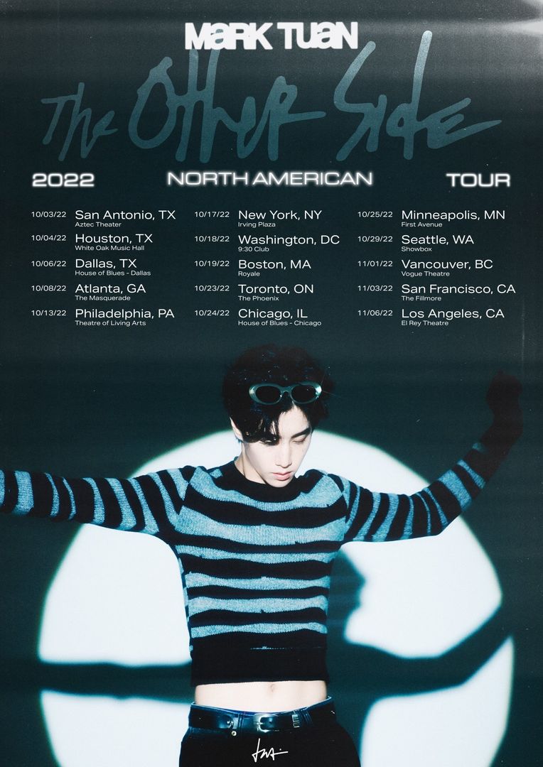 Mark Tuan announces 2022 'the other side' North American Tour New